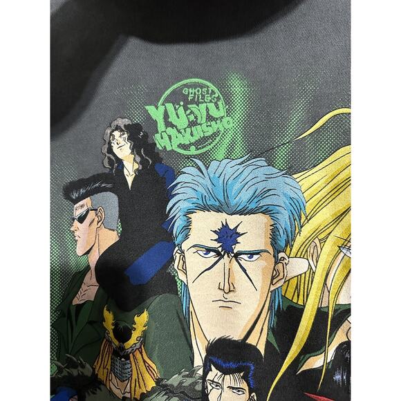 HYPLAND MEN’S YYH TEAM TOGURO HOODIE GREY YU YU HAKUSHO SIZE SMALL - Picture 9 of 11